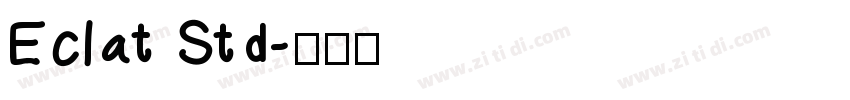 Eclat Std字体转换